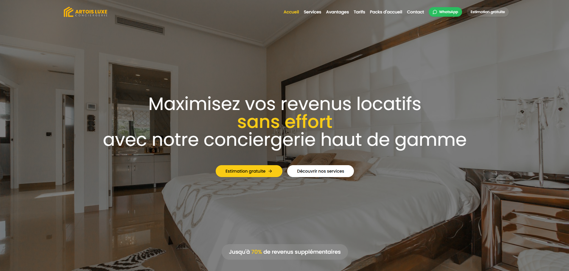 Artois Luxe Conciergerie - Website